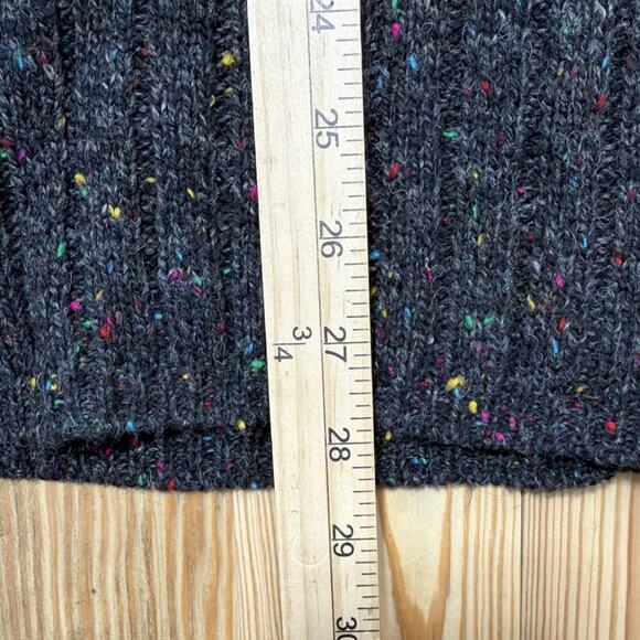 Weekend Edition Wool Blend Sweater Winter Large Womens Fun Fetti Gray - Picture 5 of 5